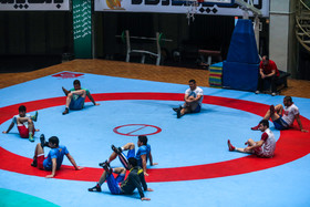 آخرین تمرین تیم ملی کشتی پیش از مسابقات جام جهانی آمریکا